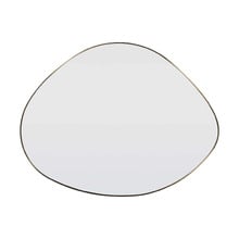 90cm Satin Brass Monroe Steel Wall Mirror